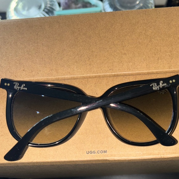 Ray-Ban Glossy Black Cat-Eye Sunglasses - Picture 5 of 8